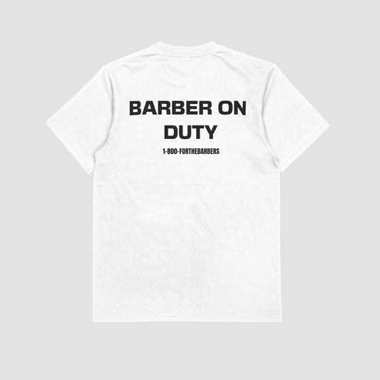 BARBER ON DUTY TEE