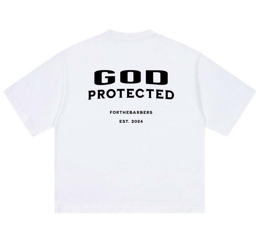 "God Protected" Oversized Tee